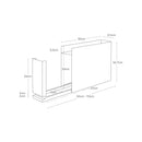 Support Coulissant Pour Assaisonnements - Tower - Noir