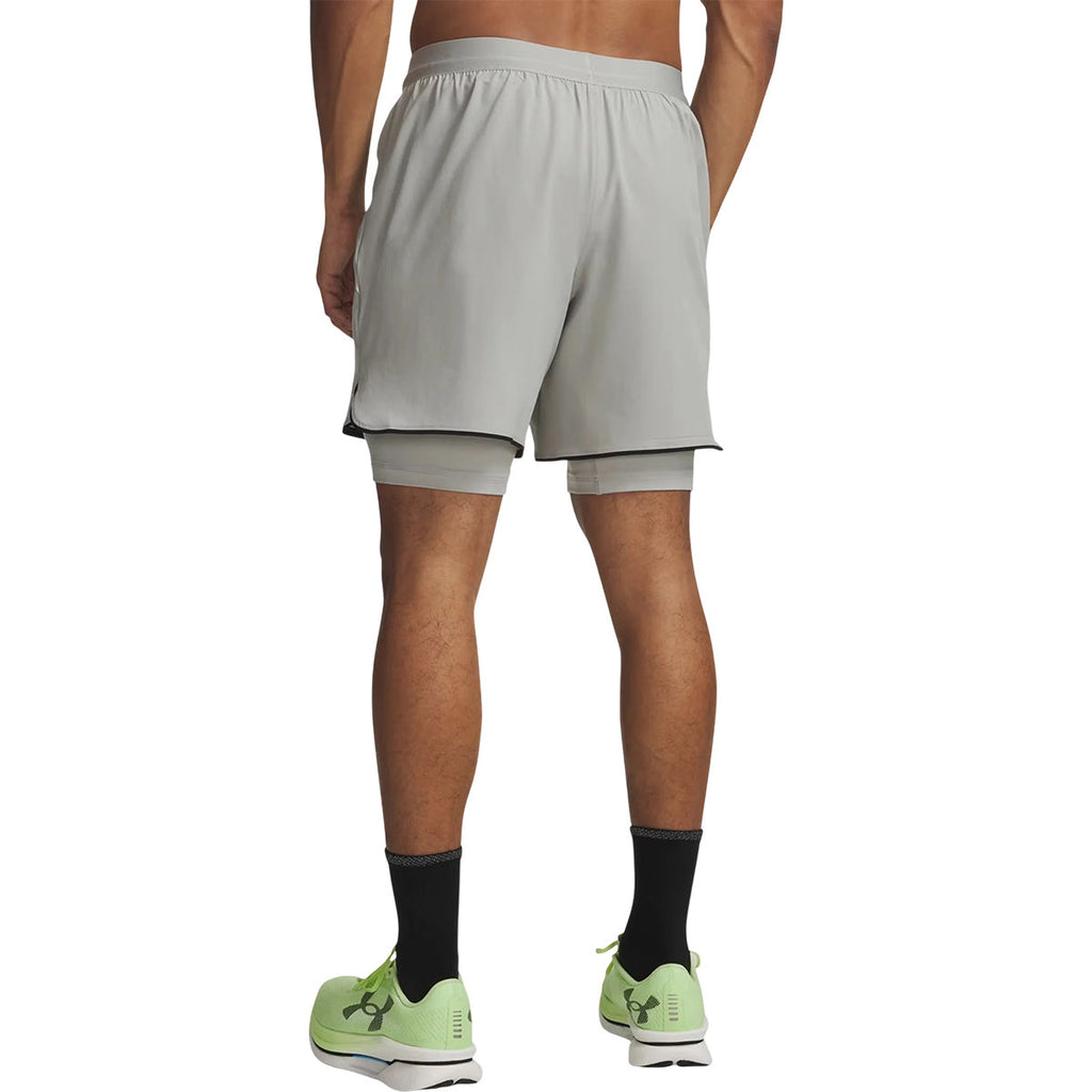 Short Velociti Pro 2In1 - Titanium, Reflective - Homme