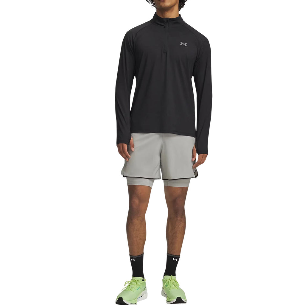 Short Velociti Pro 2In1 - Titanium, Reflective - Homme