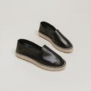 Jonak - Espadrilles Max Cuir Graine - Black