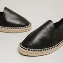 Jonak - Espadrilles Max Cuir Graine - Noir