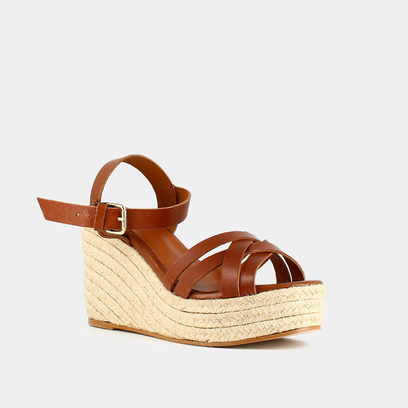 Jonak - Espadrilles Sacha Leather - Cognac