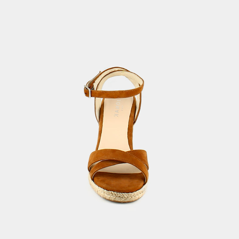 Jonak - Espadrilles Sibel Bis Velours - Cognac