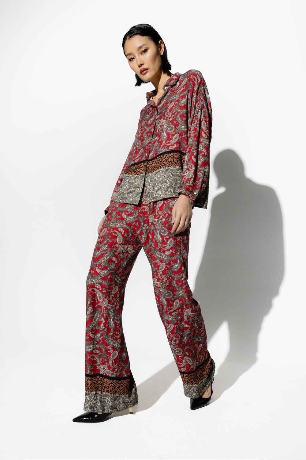 Pantalones anchos de cachemira The Tracy Leo
