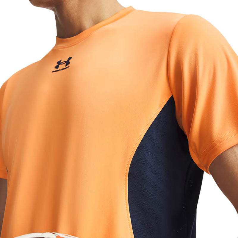 T-Shirt M Challenger Pro Prnt Ss - Orange Bloc, Midnight Na - Homme