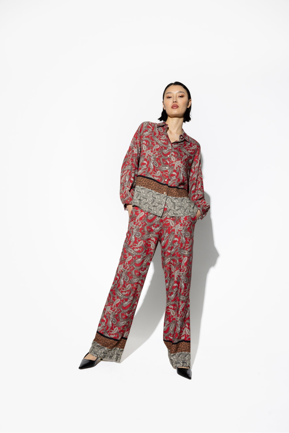 Pantalones anchos de cachemira The Tracy Leo