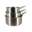Set of 3 "Professional" Stainless Steel Saucepans
