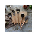 Eliott 5-Piece Silicone Utensil Set with Wooden Handles