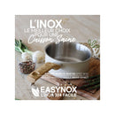 Set of 3 Easynox Stainless Steel &amp; Aluminum Saucepans - 16/18/20Cm