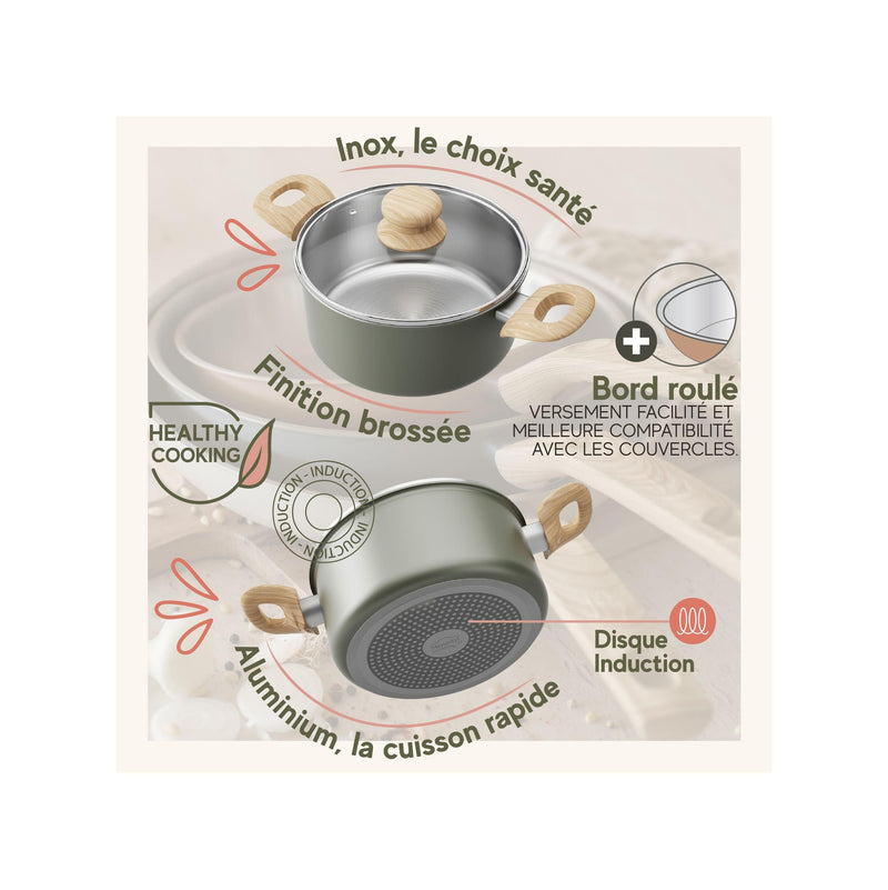 Set Of 5 Easynox Stainless Steel &amp; Aluminum Pieces