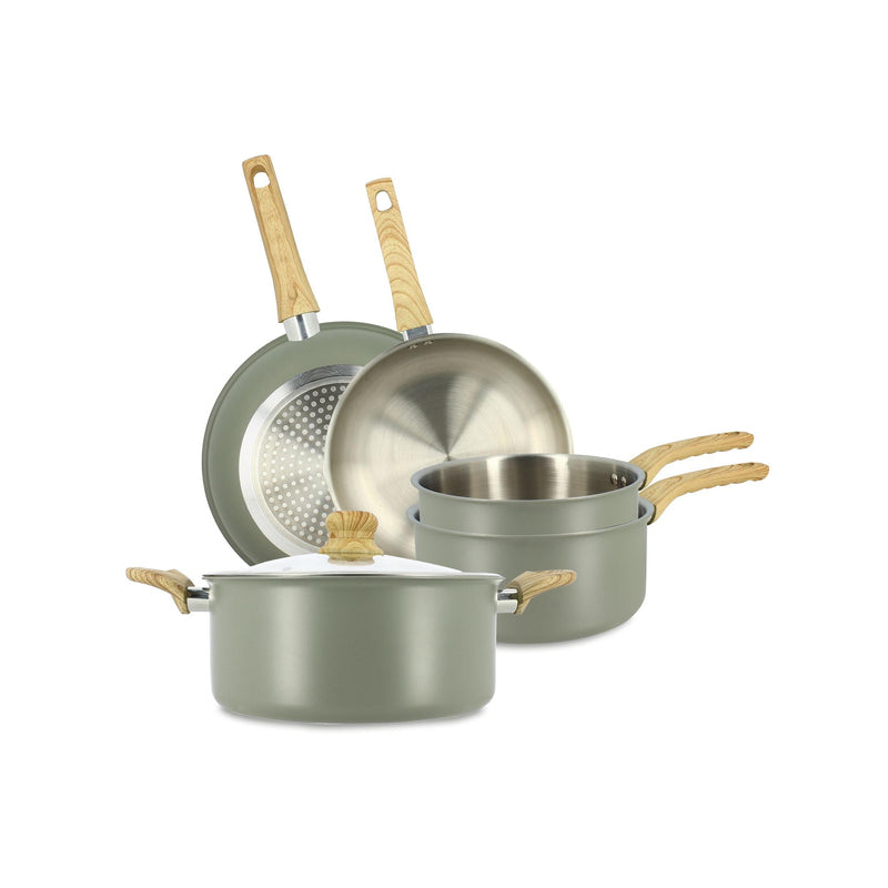 Set Of 5 Easynox Stainless Steel &amp; Aluminum Pieces