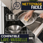 Trinox - Set Di 3 Padelle - Acciaio Inossidabile a Triplo Strato
