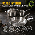 Trinox - Set De 6 Pièces - Acier Inoxydable Triple Couche