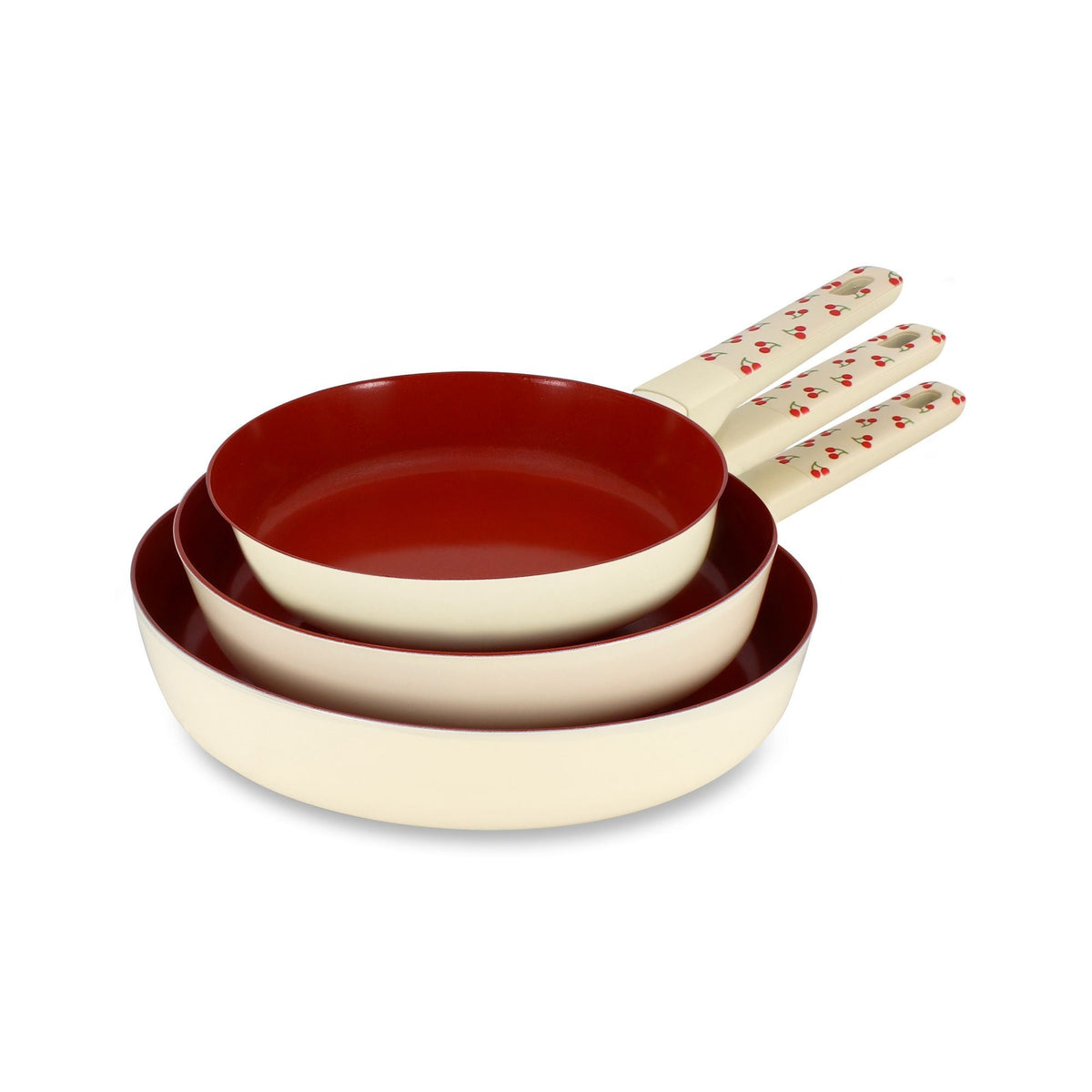 Cerise - Zestaw 3 Patelni - Aluminium