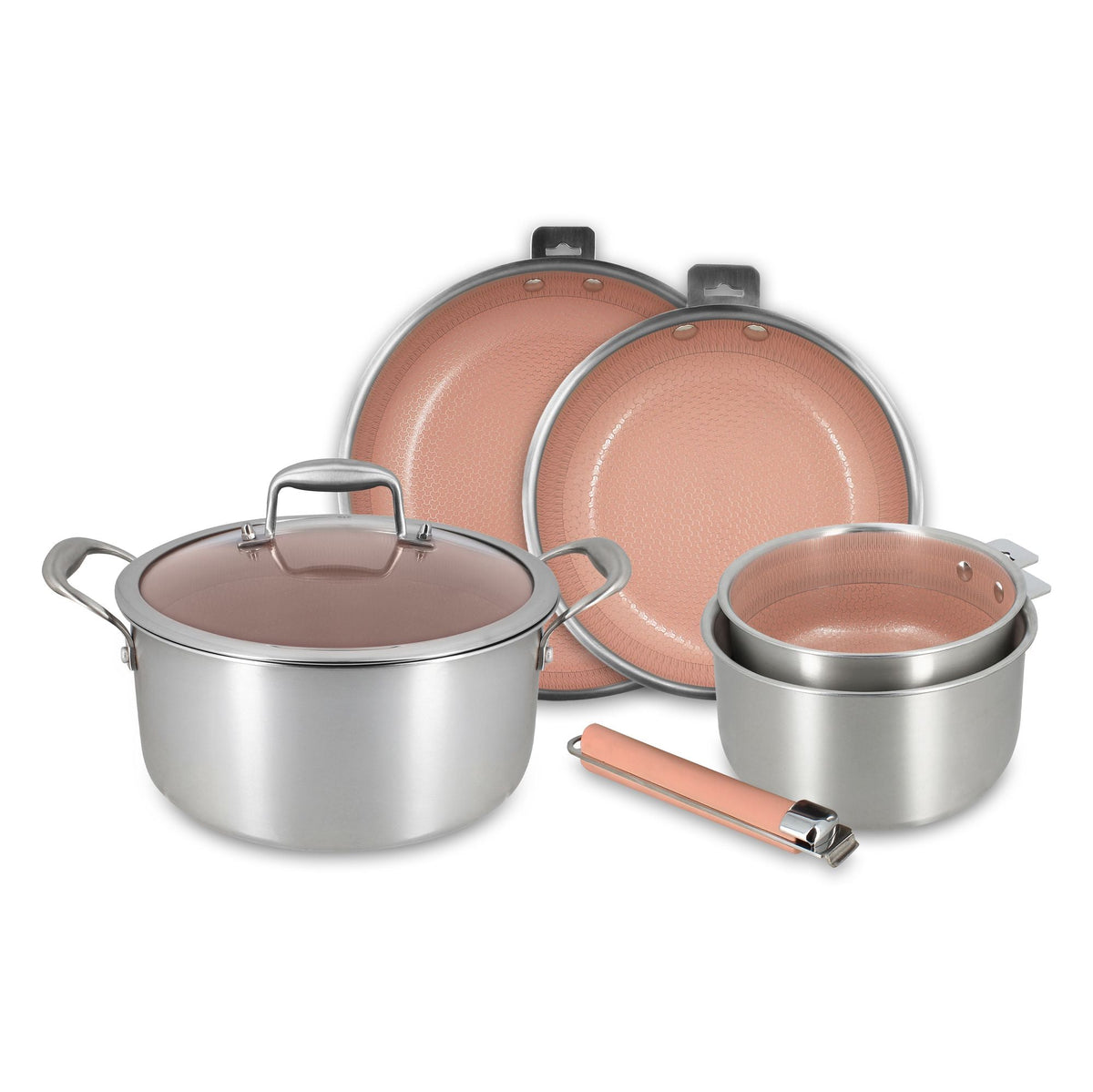 Aglaé - 6-Piece Cookware Set - Stainless Steel