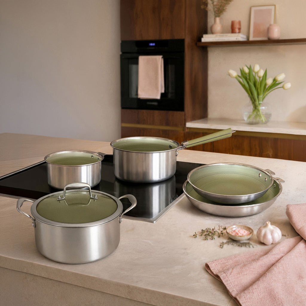 Aglaé - 6-Piece Cookware Set - Stainless Steel