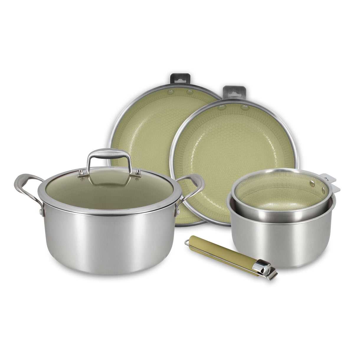 Aglaé - 6-Piece Cookware Set - Stainless Steel