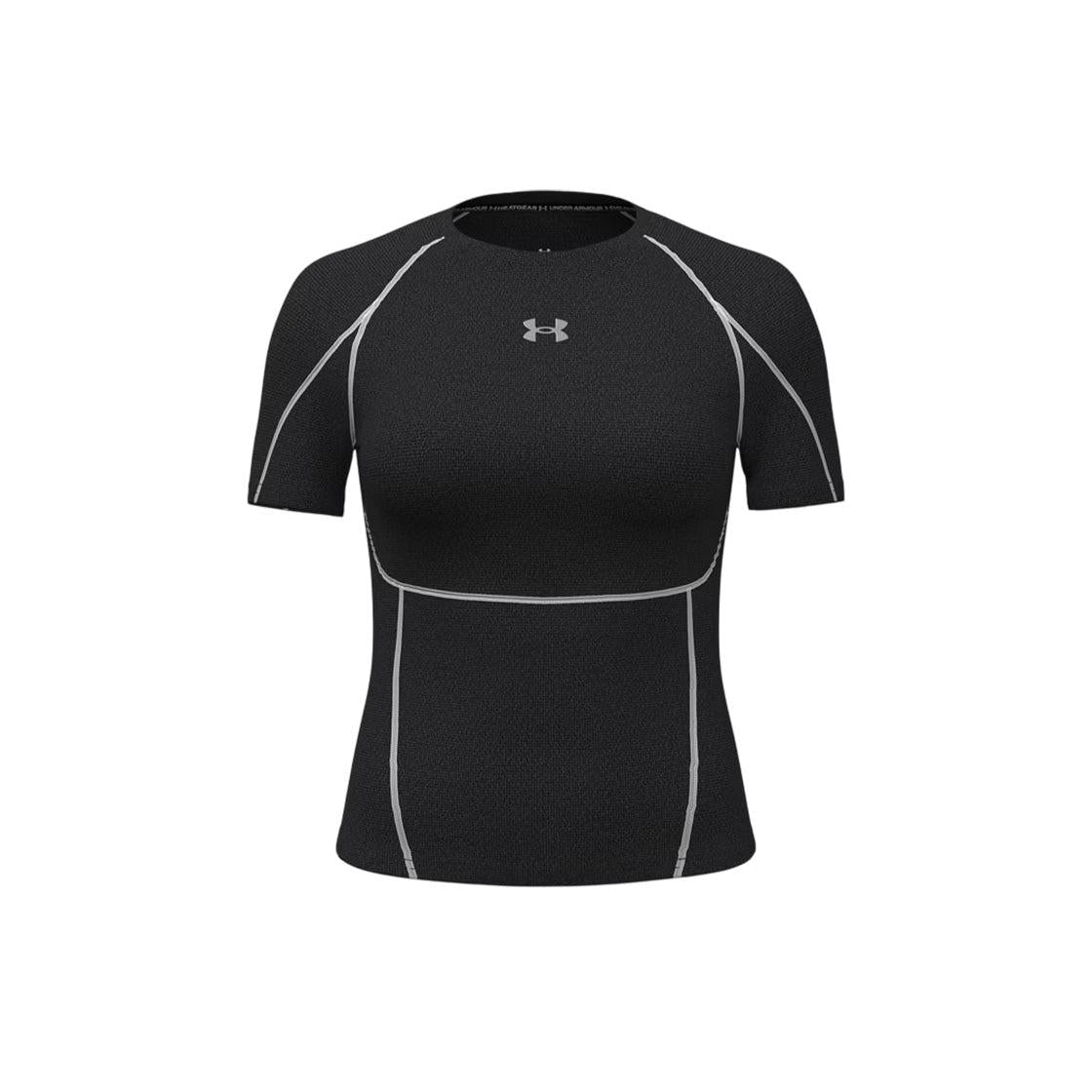 T-Shirt Heatgear Elite - Noir, Gris - Femme