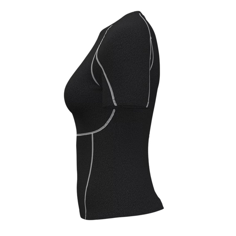 T-Shirt Heatgear Elite - Noir, Gris - Femme
