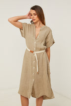 Dress - Taupe - Women