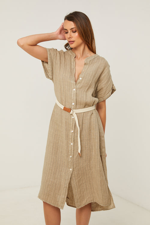 Vestido - Taupe - Mujer