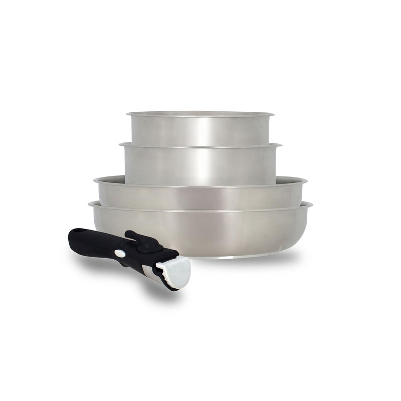 Iris 5-Piece Stainless Steel &amp; Aluminum Set with Removable Handle