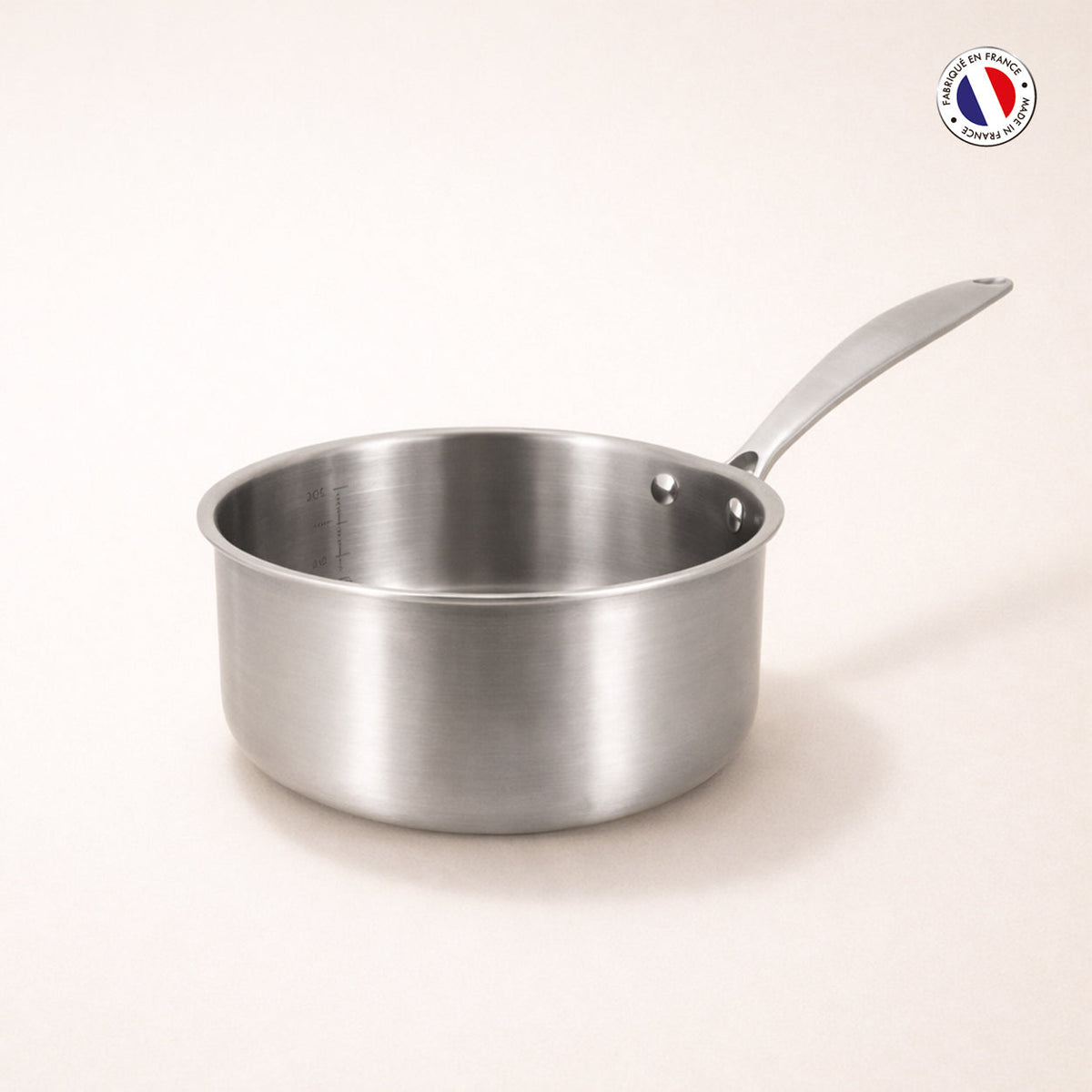 Triply - Kastrull - 3-Skikts Rostfritt Stål - 16 cm 🇫🇷