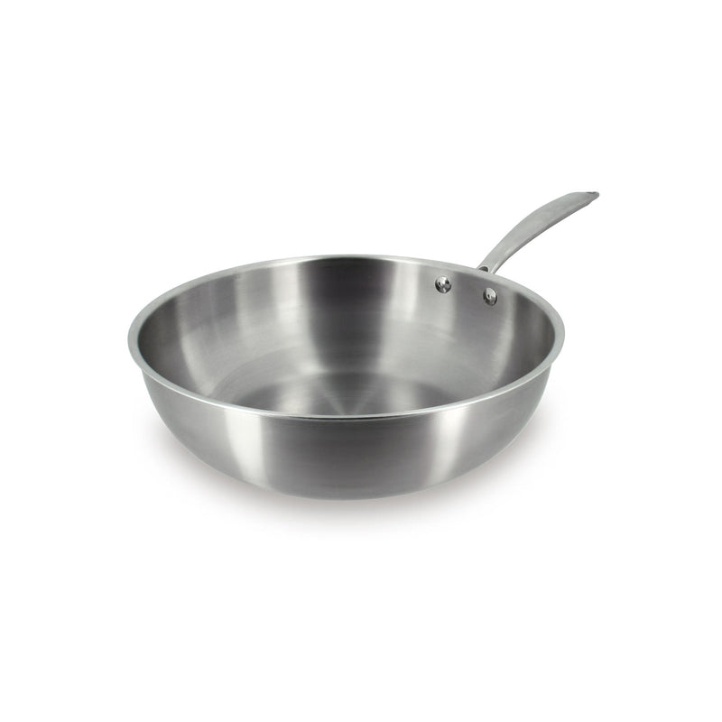 Wok Triply En Acier Inoxydable - 28Cm