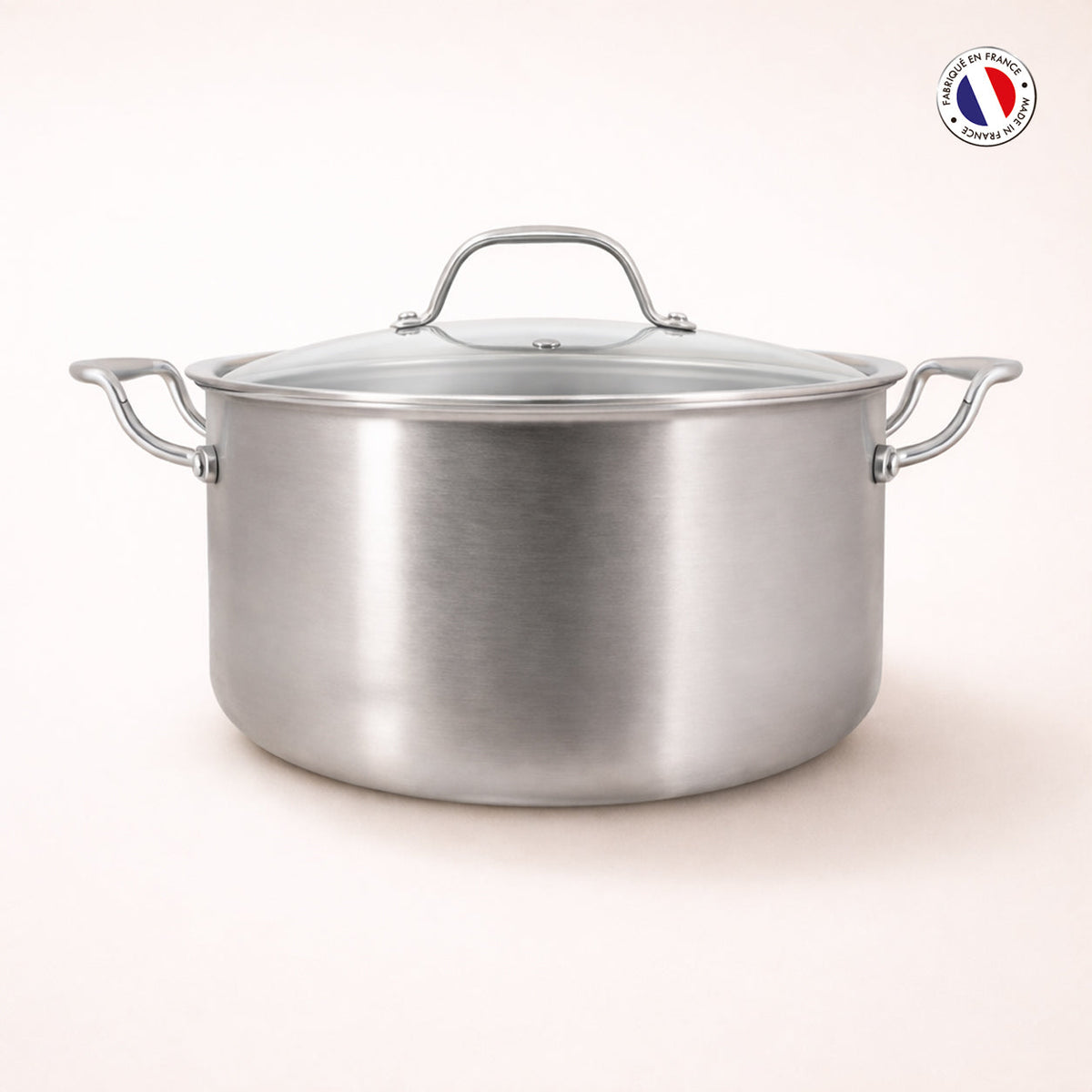 Triply - Braadpan met glazen deksel - Drielaags roestvrij staal - 24 cm 🇫🇷