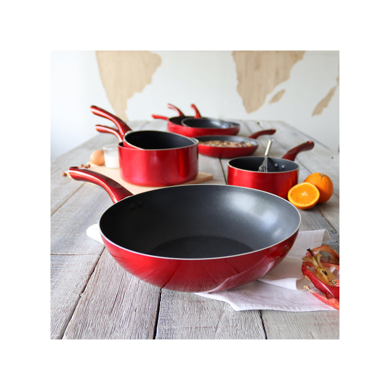 7-Piece Set of Aluminum Cherry