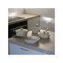 Dahlia Saucepan in Recycled Aluminum, Beige - 18cm