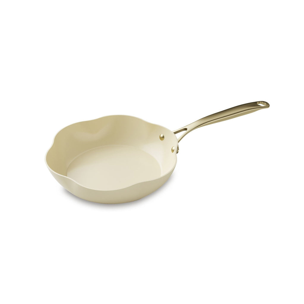 Dahlia - Stegepande - Genanvendt Aluminium - 20 cm - Beige