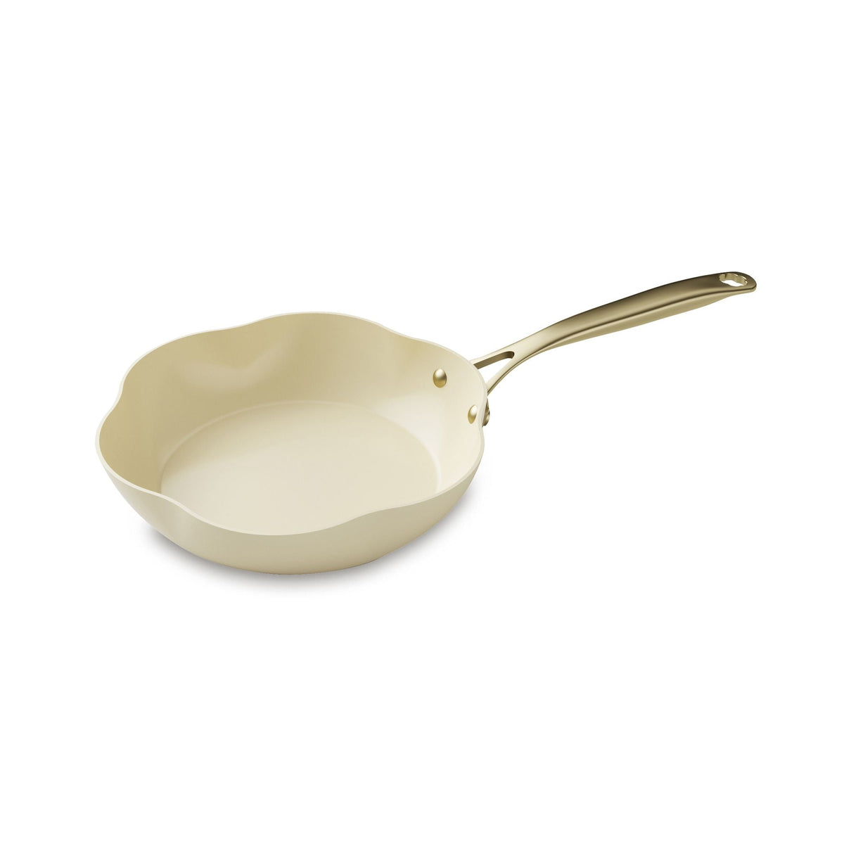 Dahlia - Frying Pan - Recycled Aluminium - 24cm - Beige