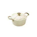 Dahlia Recycled Aluminum Casserole Dish, Beige, with Lid - 24cm