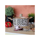 Leopard Print Aluminum Induction Cookware, Brown - 24cm