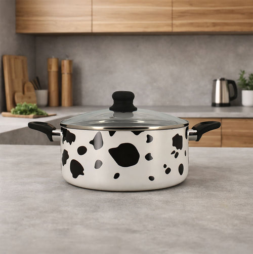 Faitout - Aluminium - Revêtement Céramique Sans PFAS - Vache - 24cm