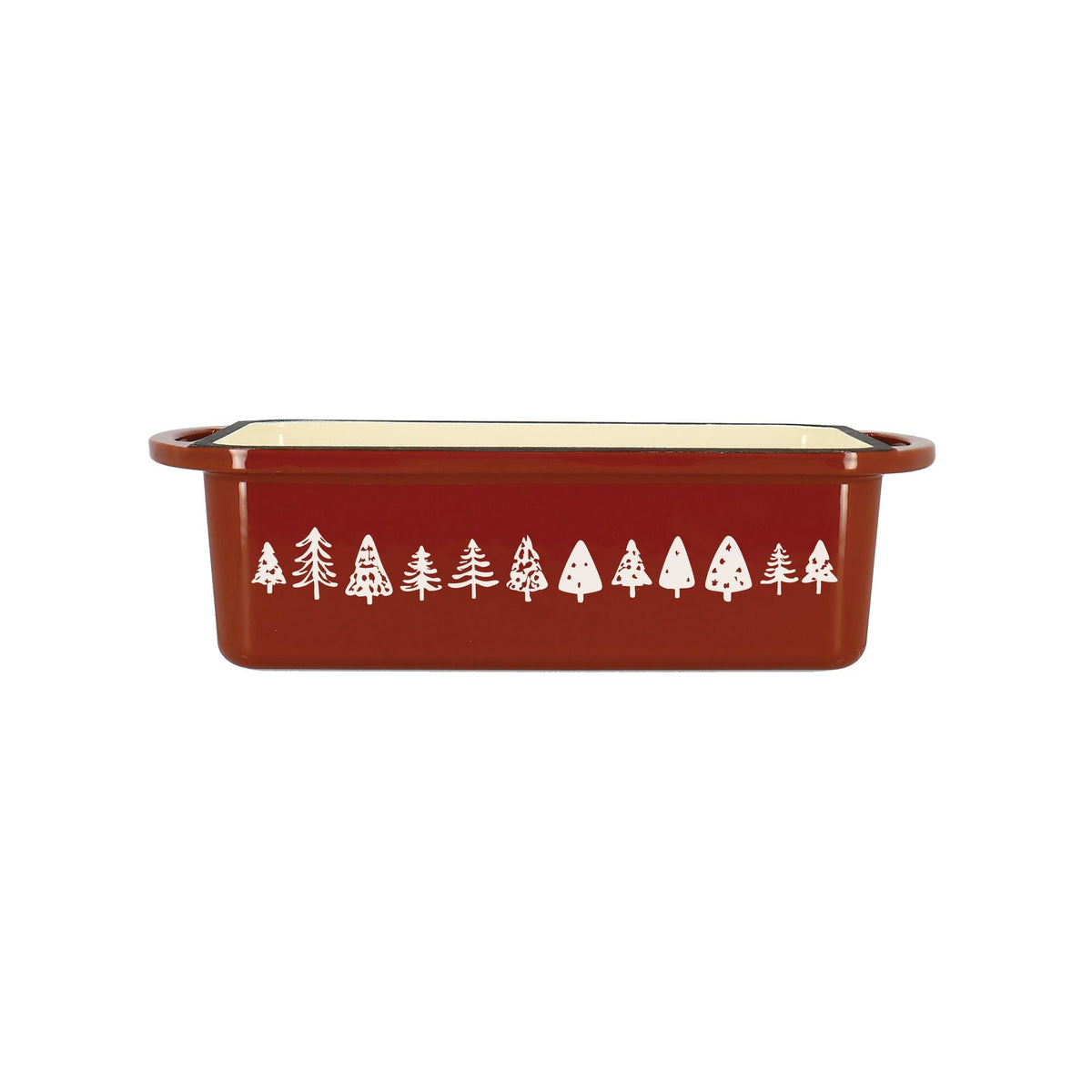 Montagne - Baking Dish with Relief - Cast Iron - 26x12cm - Brick