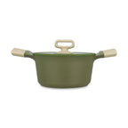 Anna - Casseruola Bassa - Alluminio Pressofuso - 24 cm - Verde