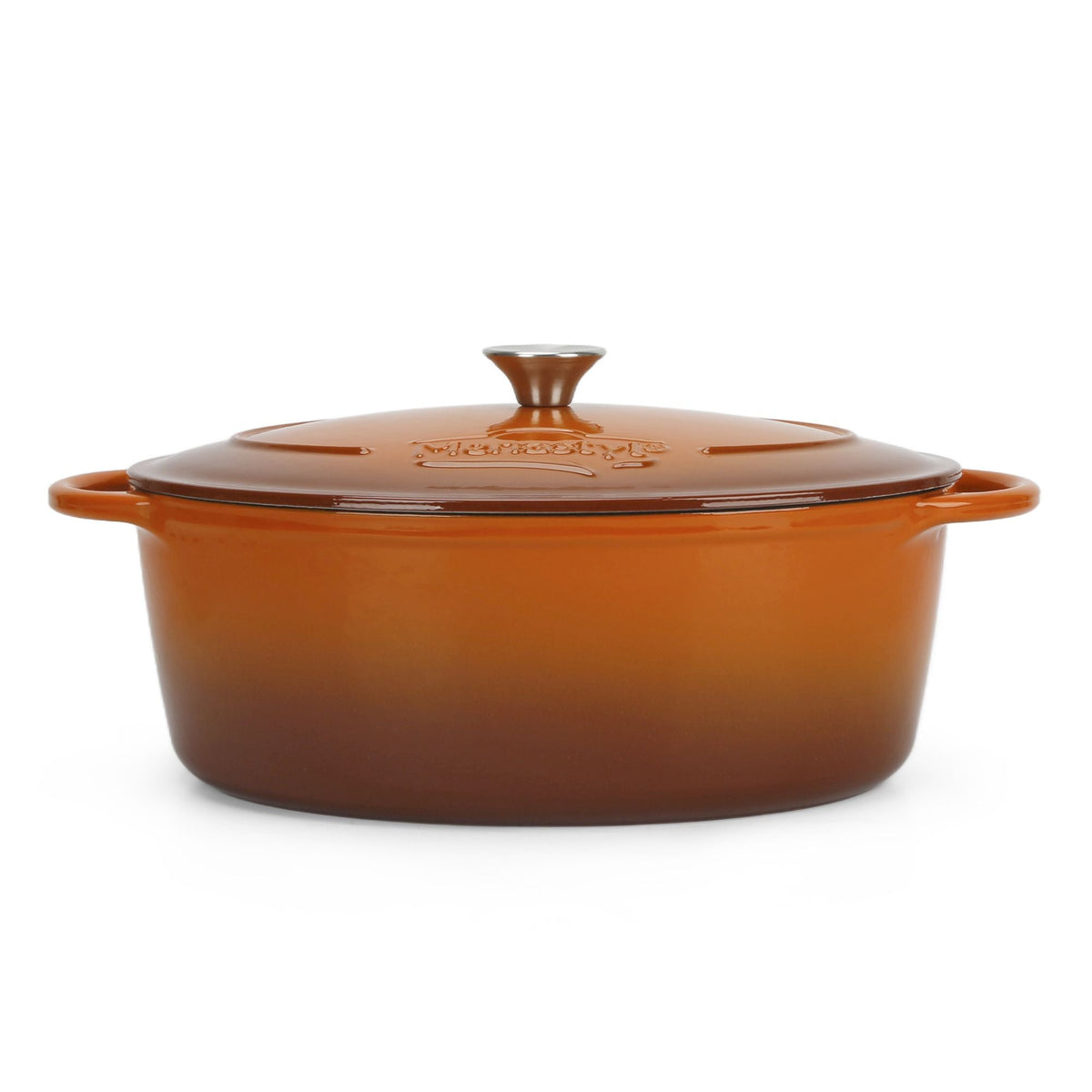 Montagne - Oval Gryta - Emaljerat Gjutjärn - 9 Liter - Tegel