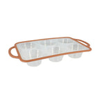 Mady - 6-Cup Round Baking Mould - Silicone Carbon Steel