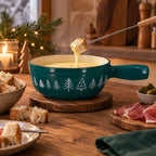 Montagne - Fondue Pot with Pattern - Cast Iron - 1.9L