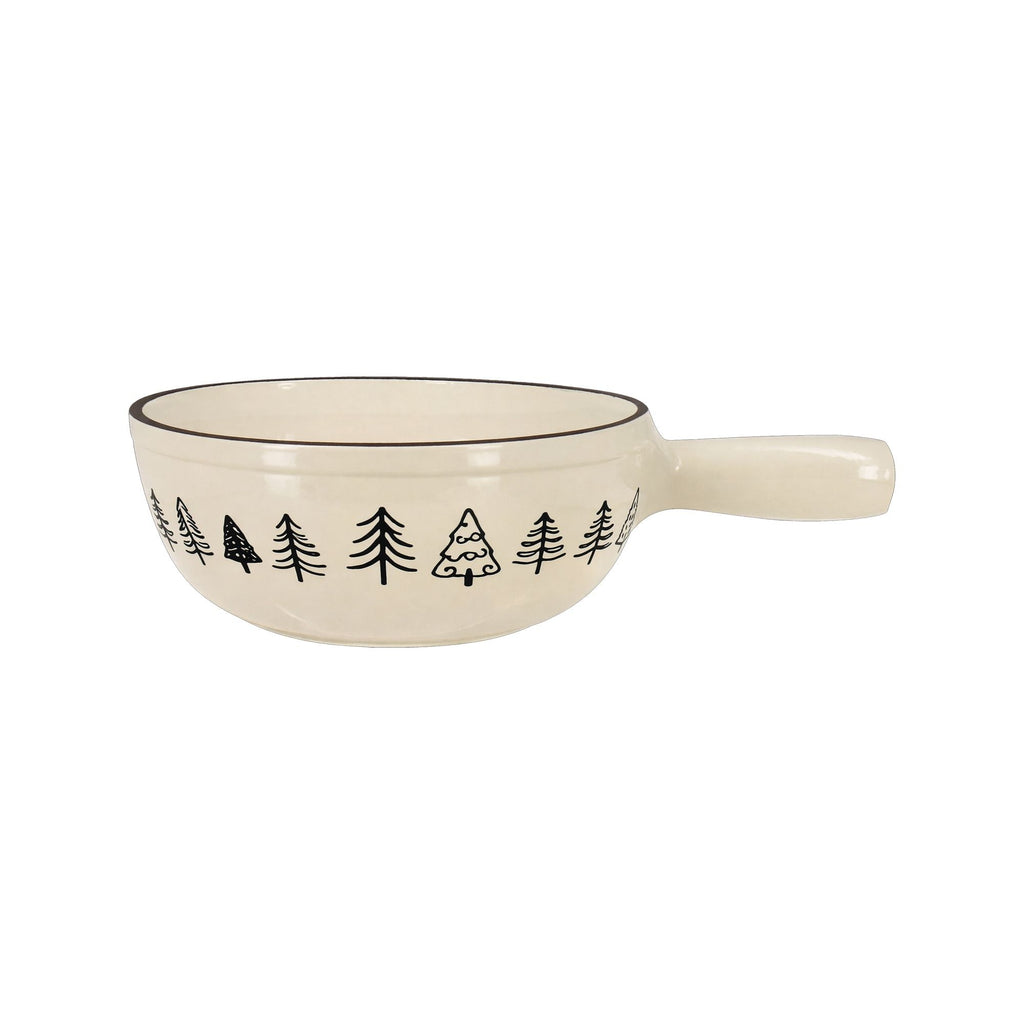 Montagne - Fondue Pot with Pattern - Cast Iron - 1.9L