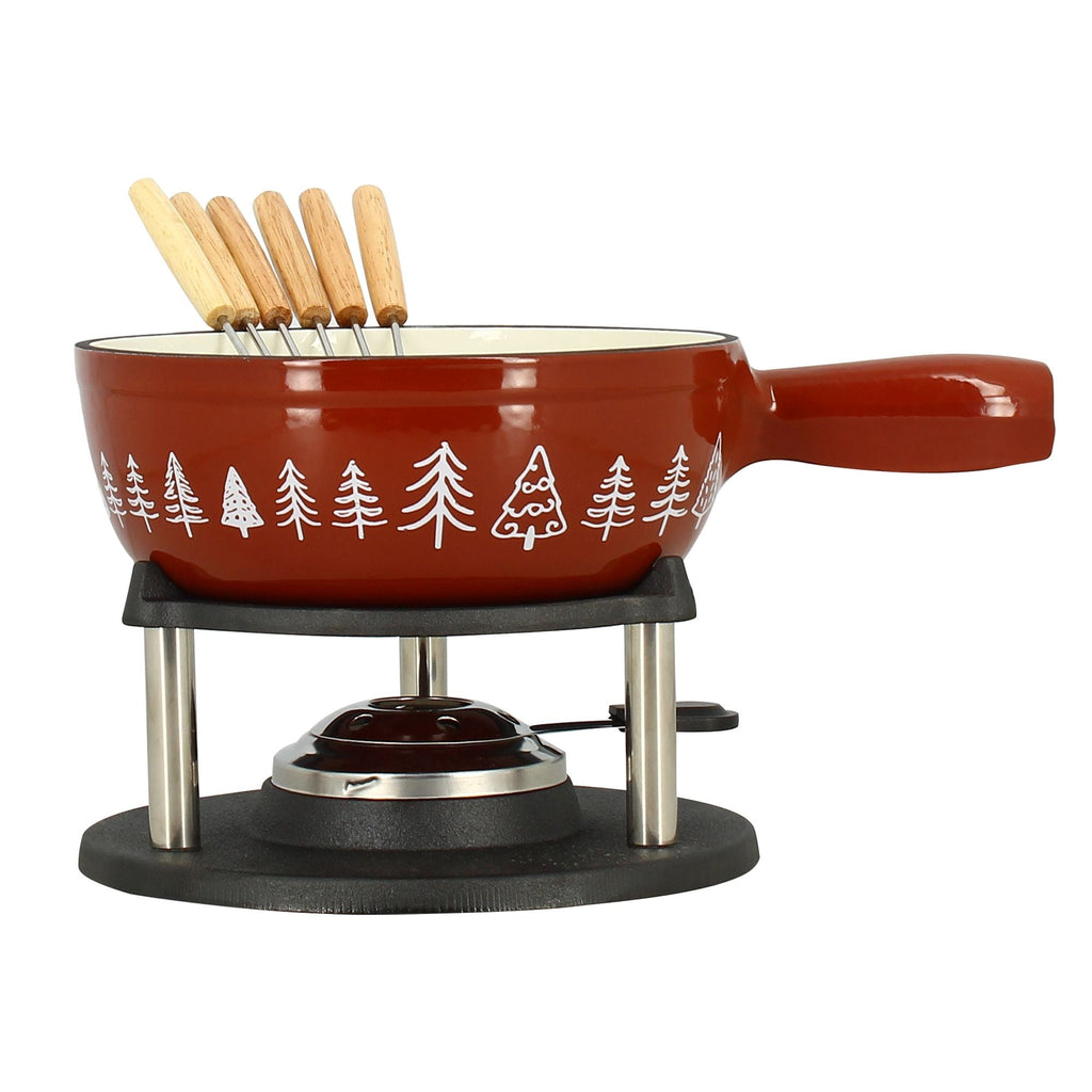 Montagne - Fondueset met 6 vorkjes - Gietijzer - 1,9 l