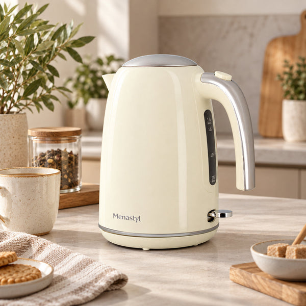 Rétro - Vattenkokare - Rostfritt stål - 1,7 l