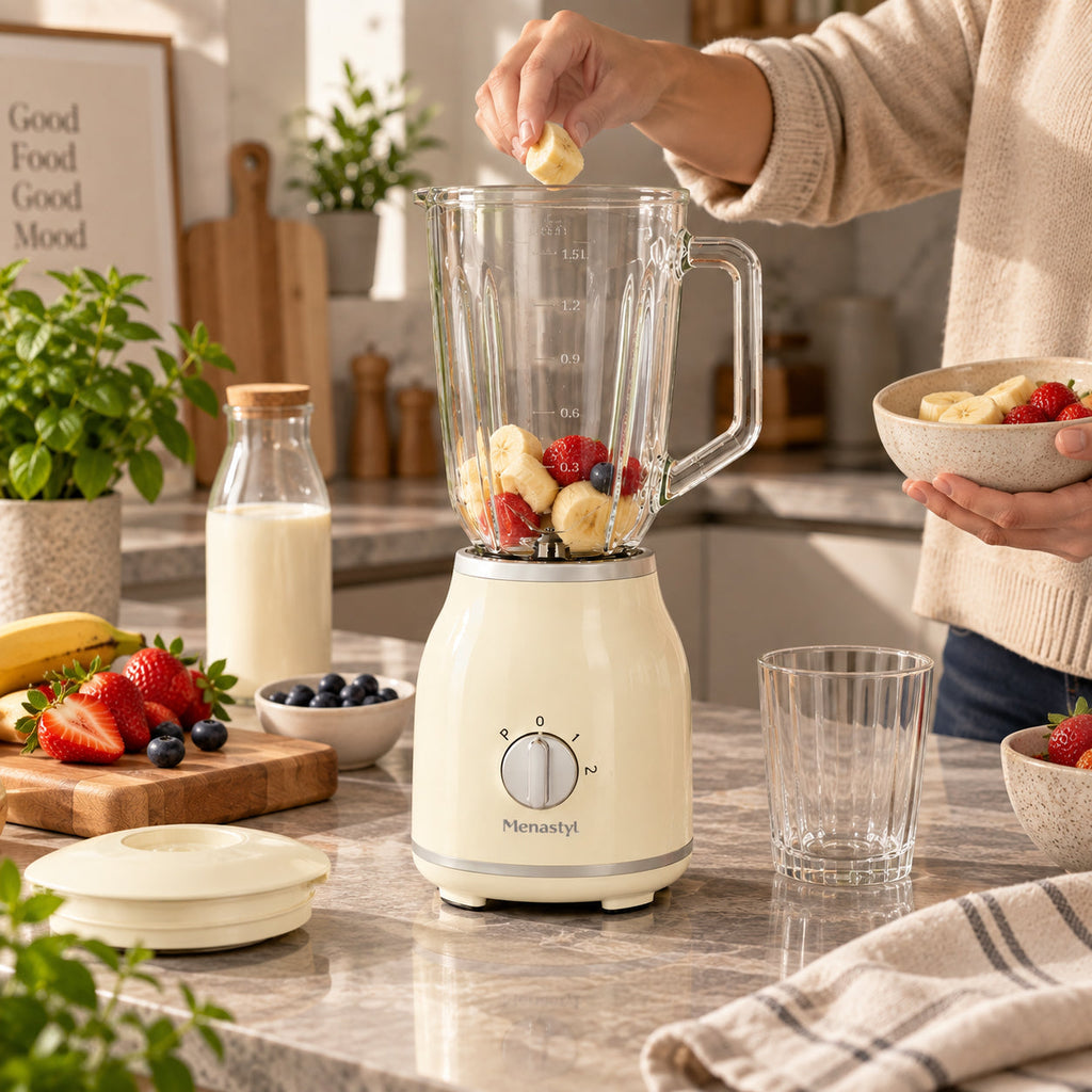 Rétro - Blender - Polypropylene And Glass Jug - 1.5L