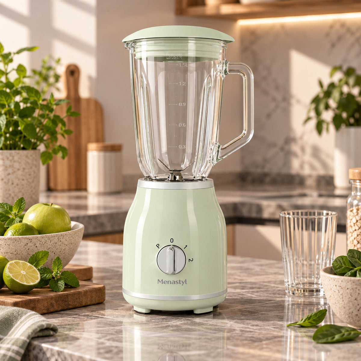 Rétro - Blender - Polypropylene And Glass Jug - 1.5L