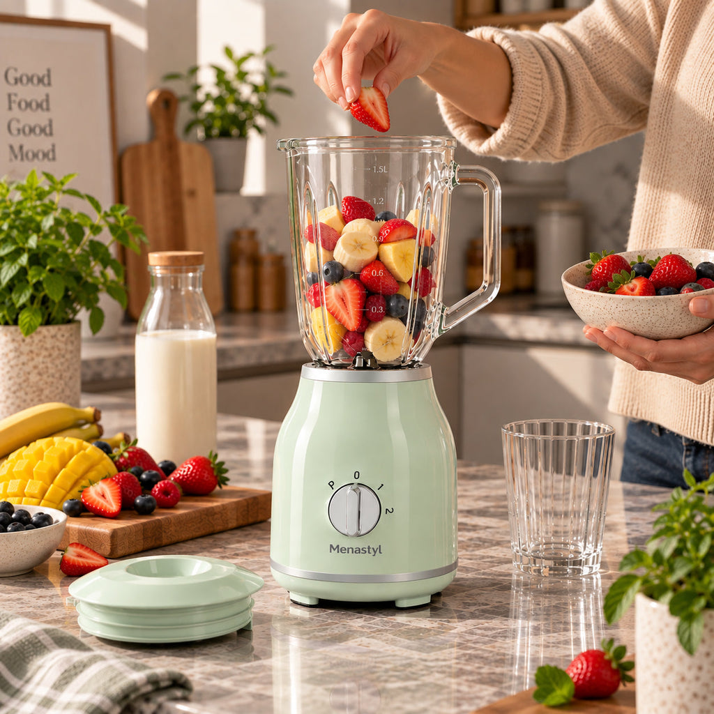 Rétro - Blender - Polypropylene And Glass Jug - 1.5L