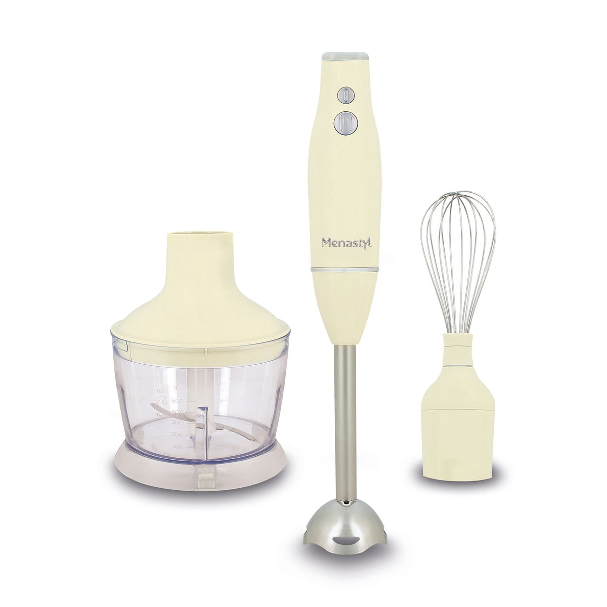 Rétro - Frullatore Multifunzione 3 In 1 - Plastica E Acciaio Inossidabile