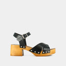 Jonak - Mae Bis Sandals Leather - Black