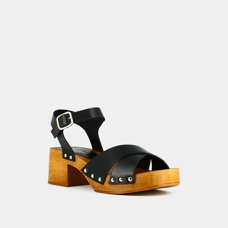 Jonak - Mae Bis Sandals Leather - Black